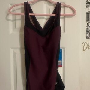 Speedo; Women's Ultraback swimsuit; medium; potent purple & black